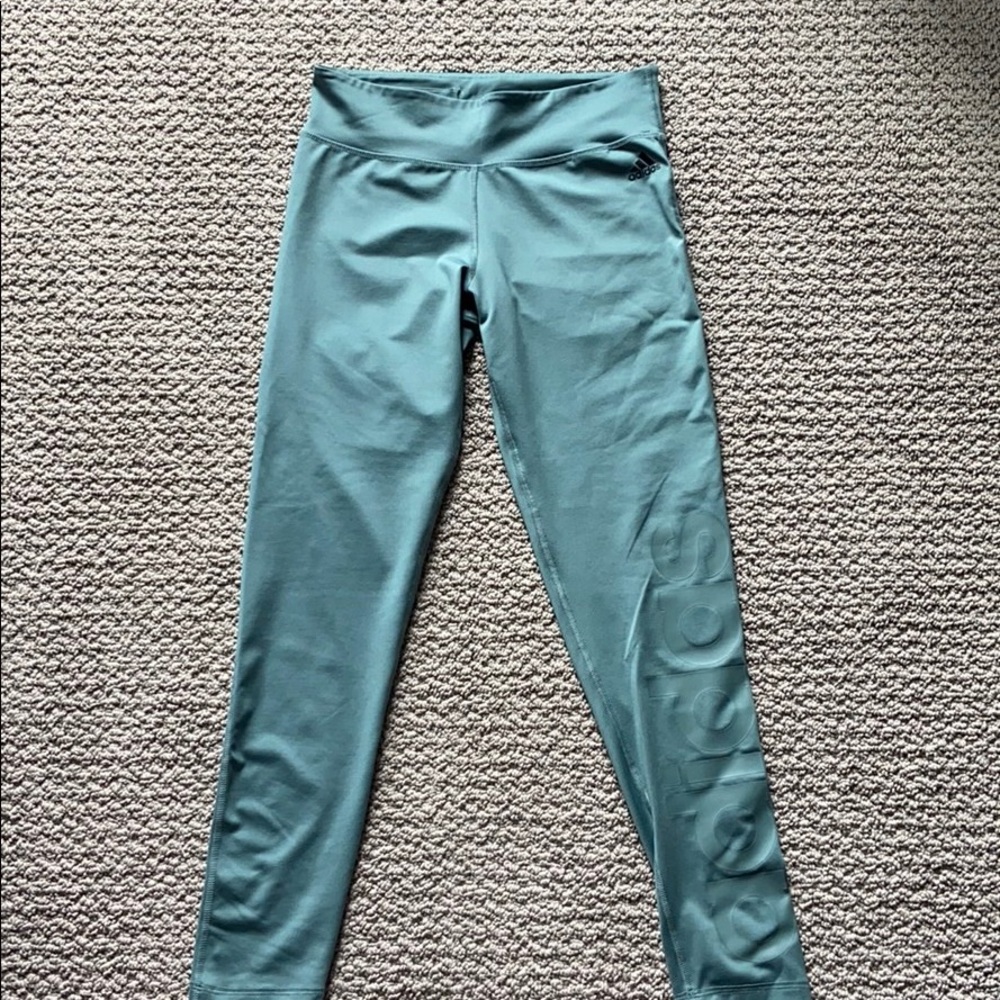 Adidas teal leggings